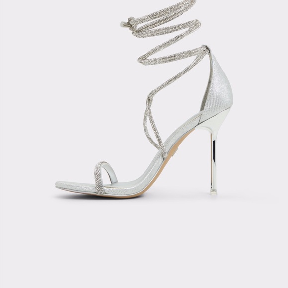 ALDO Silver Strappy Heels - Picture 2 of 15
